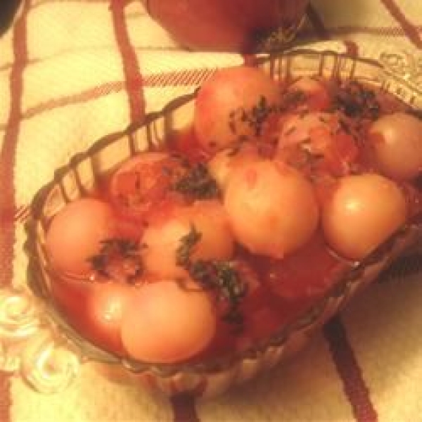 Radishes Simmered with Thyme
