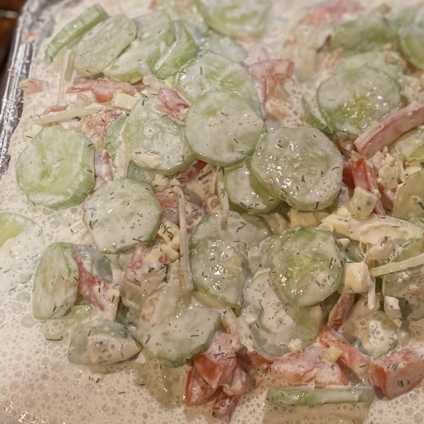 Blue Cucumber Salad