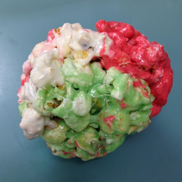 Festive JELL-O Popcorn Balls