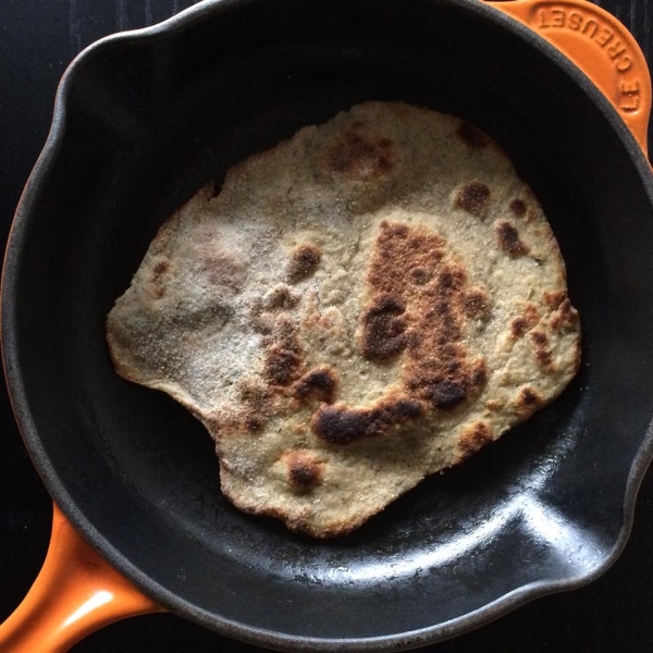 Stovetop Grilled Mint Flatbreads