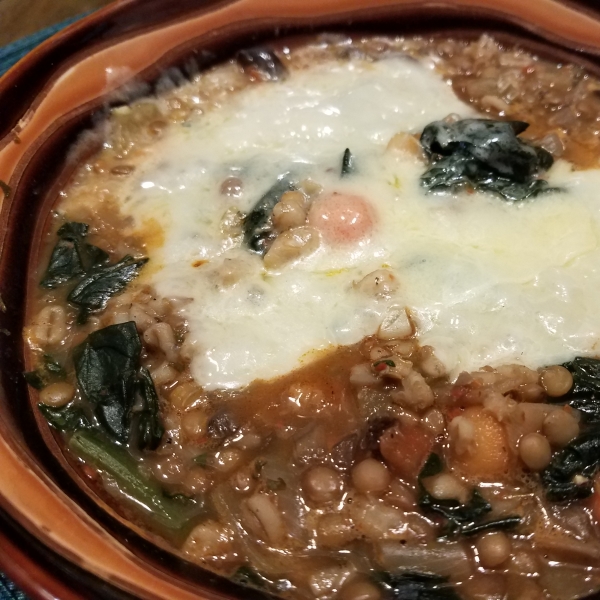 Mushroom Lentil Barley Stew