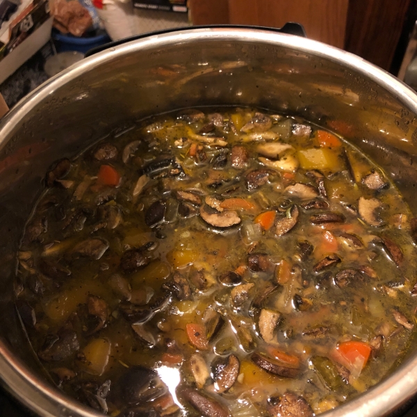 Mushroom Lentil Barley Stew
