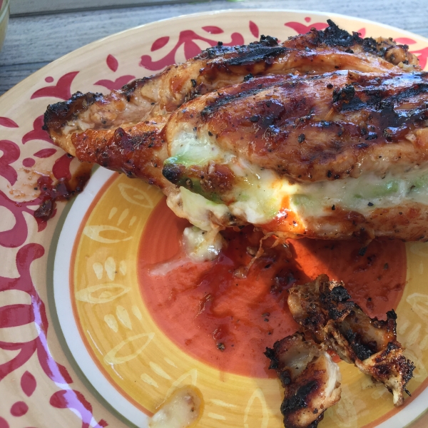 Spicy Grilled Stuffed Chicken Breast Sandwich