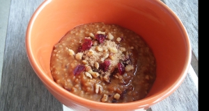 Instant Pot® Cranberry-Pumpkin Steel Cut Oatmeal