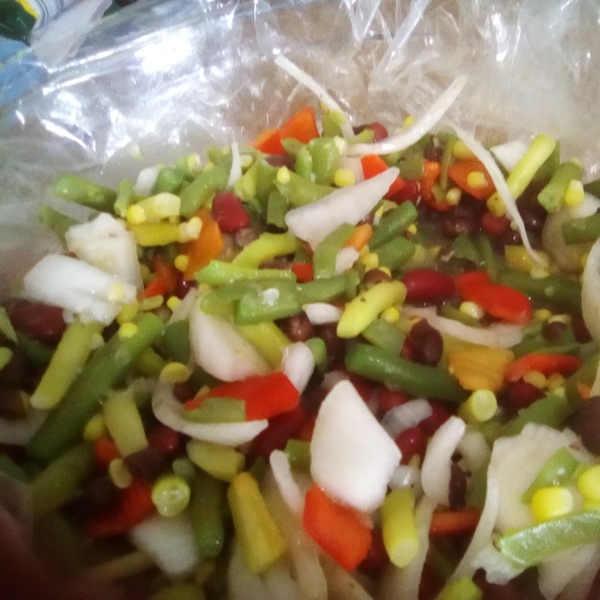Three Bean Salad with Corn