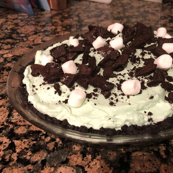 Creme de Menthe Grasshopper Pie