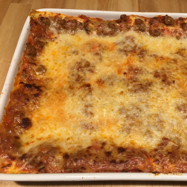 Philly Cheesesteak Lasagna