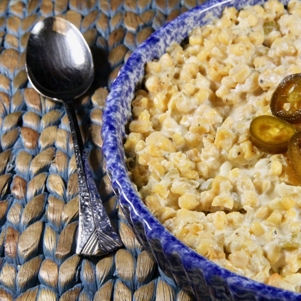 Green Chile-White Corn Casserole