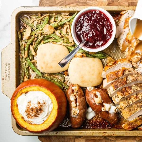 Thanksgiving Sheet Pan Meal for Two