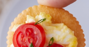 RITZ Egg Salad-Tomato Bites