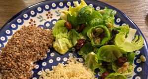Maple-Dijon Brussels Leaf Salad