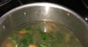 Salmon Turnip Greens Soup