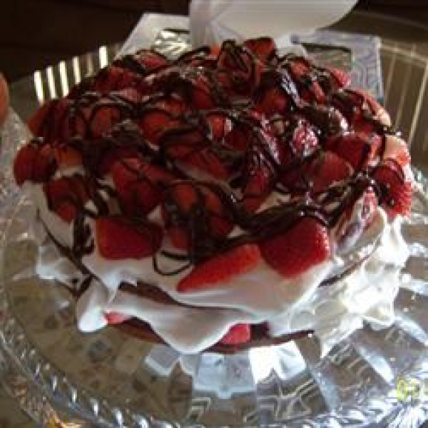 Simple Chocolate Strawberry Shortcake