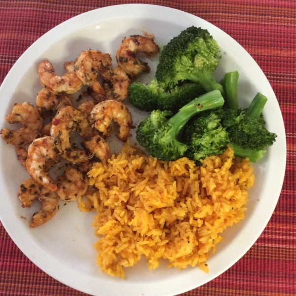 Healthier Marinated Grilled Shrimp