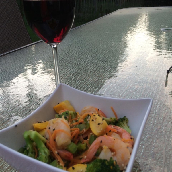 Orange Ginger Shrimp Stir-Fry