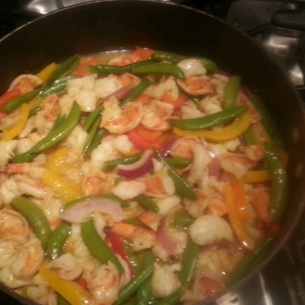 Orange Ginger Shrimp Stir-Fry