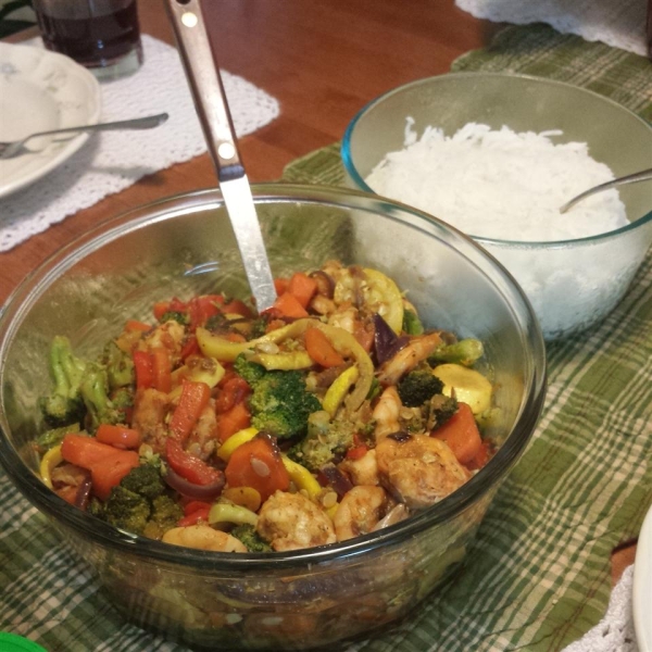 Orange Ginger Shrimp Stir-Fry