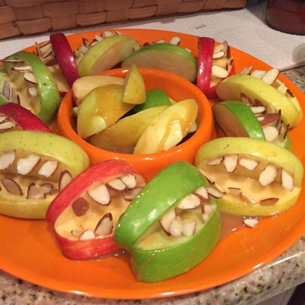 Halloween Fruit Apple Teeth Treats