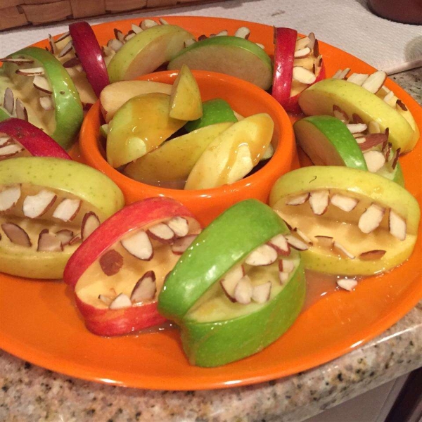 Halloween Fruit Apple Teeth Treats