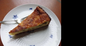 Rhubarb-Almond Custard Cake
