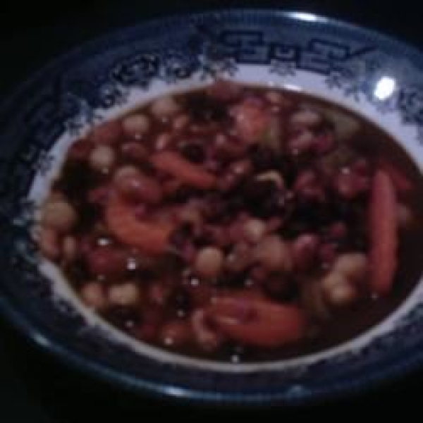Slow Cooker Ham and Bean Stew