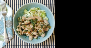 Cilantro Chicken with Peanuts