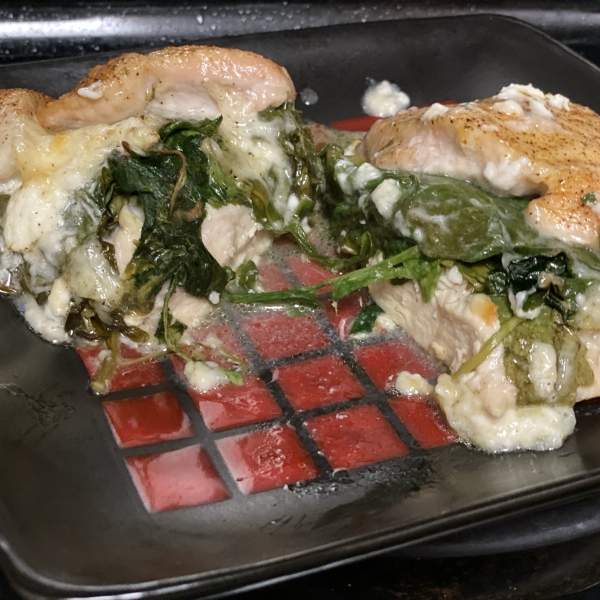 Easy Spinach and Arugula Chicken