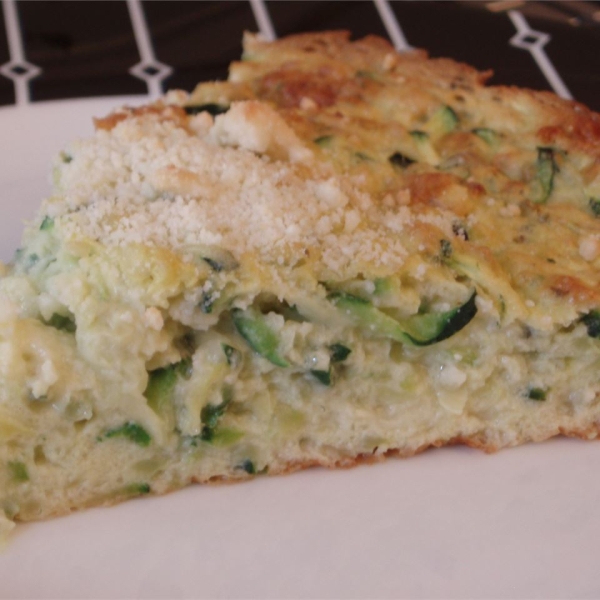 Zucchini Souffle with Monterey Jack Cheese