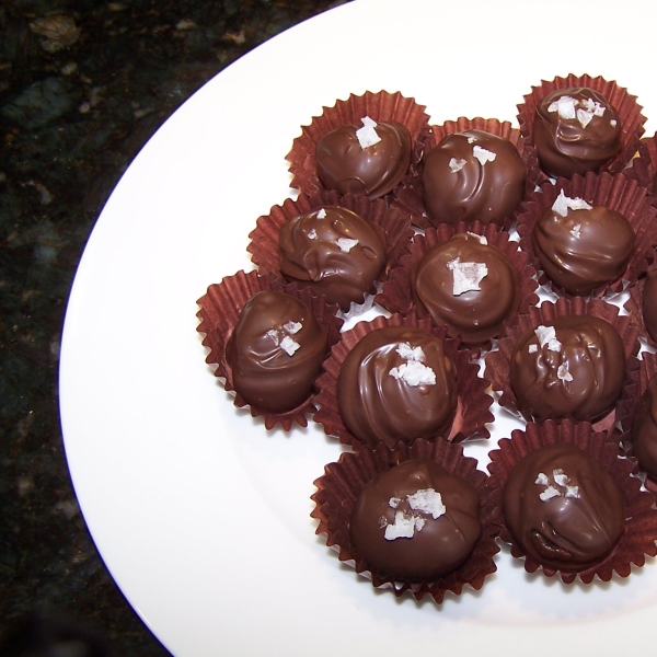 Salted Caramel and Toasted Pecan Truffles