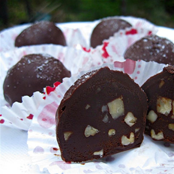 Salted Caramel and Toasted Pecan Truffles