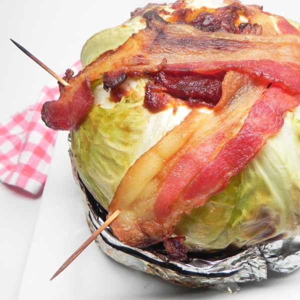 Grilled Cabbage with Bacon