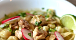 Slow Cooker Chicken Pozole Blanco