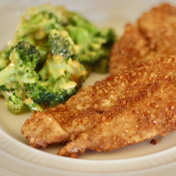 Pretzel Coated Fried Fish