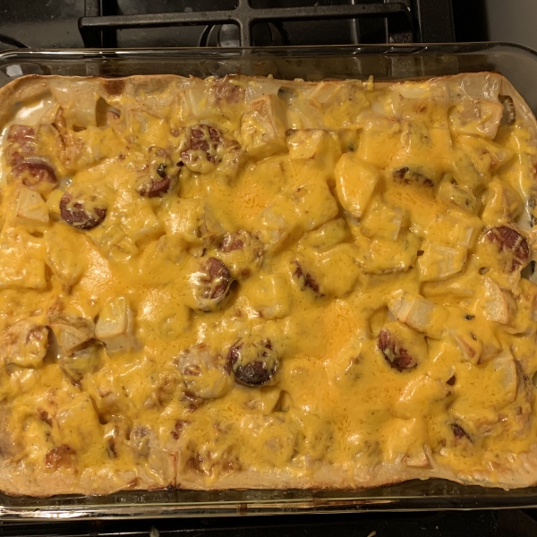 Kielbasa and Potato Bake