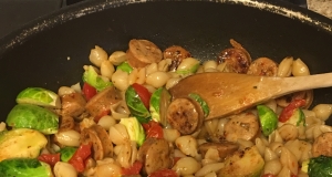 Fusilli with Grape Tomatoes and Sausage