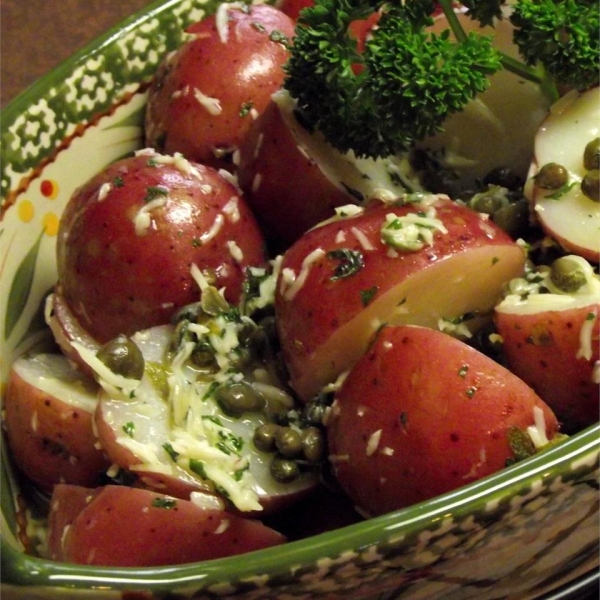 New Potatoes with Caper Sauce