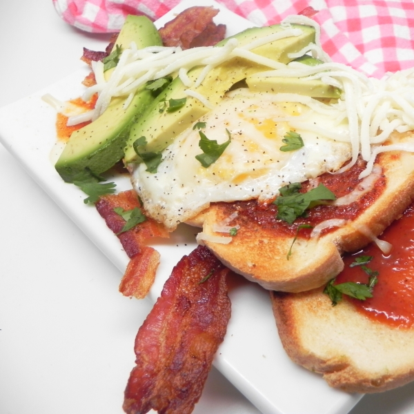 Breakfast Supreme with Avocado, Toast, and Egg