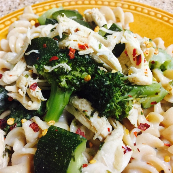 Chicken Zucchini Alfredo