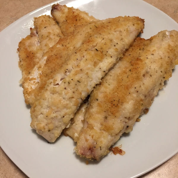 Herb-Crusted Walleye