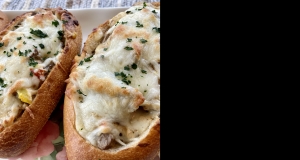 Baked Philly Cheesesteak Sliders