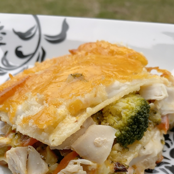 Double Cheddar Rotisserie Chicken Lasagna