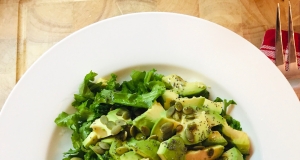 Arugula-Avocado Salad with Pumpkin Seeds