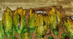 Roasted Stuffed Squash Blossoms