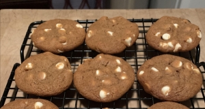 Chewy White Chocolate Chip Gingerbread Cookies