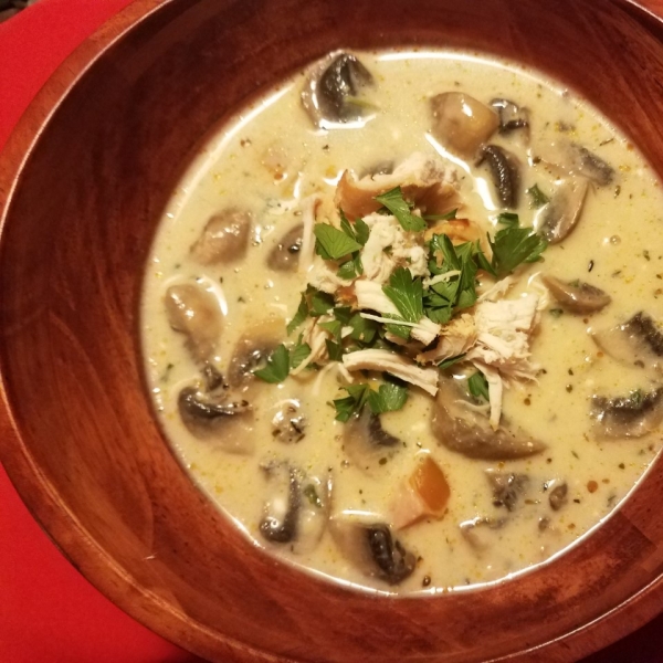 Slow Cooker Chicken and Mushroom Stew