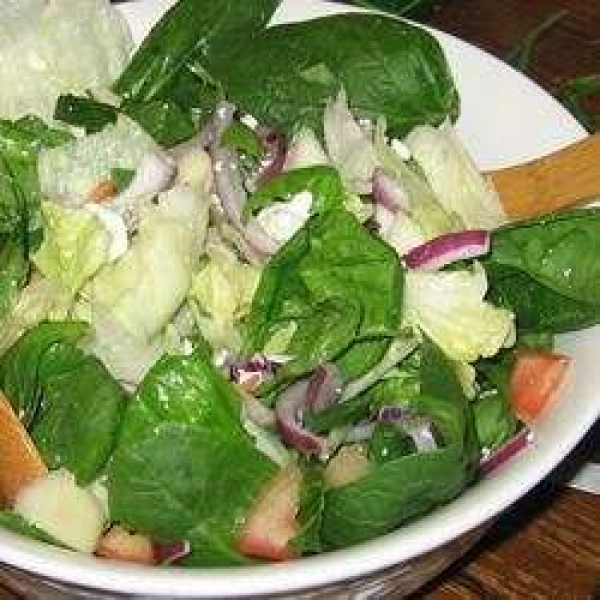 Pear, Feta, and Lettuce Salad