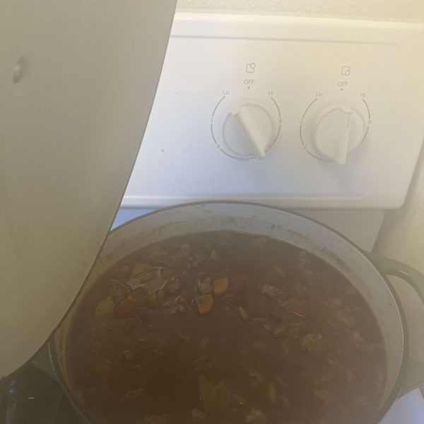 Beef and Barley Stew a la Bourguignon
