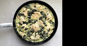 Chicken and Kale in Cream Sauce
