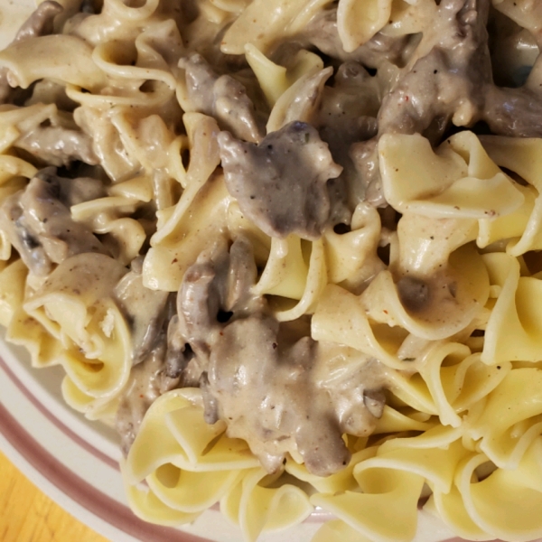 Beef Stroganoff with Steak