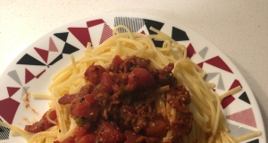 Peppered Bacon and Tomato Linguine